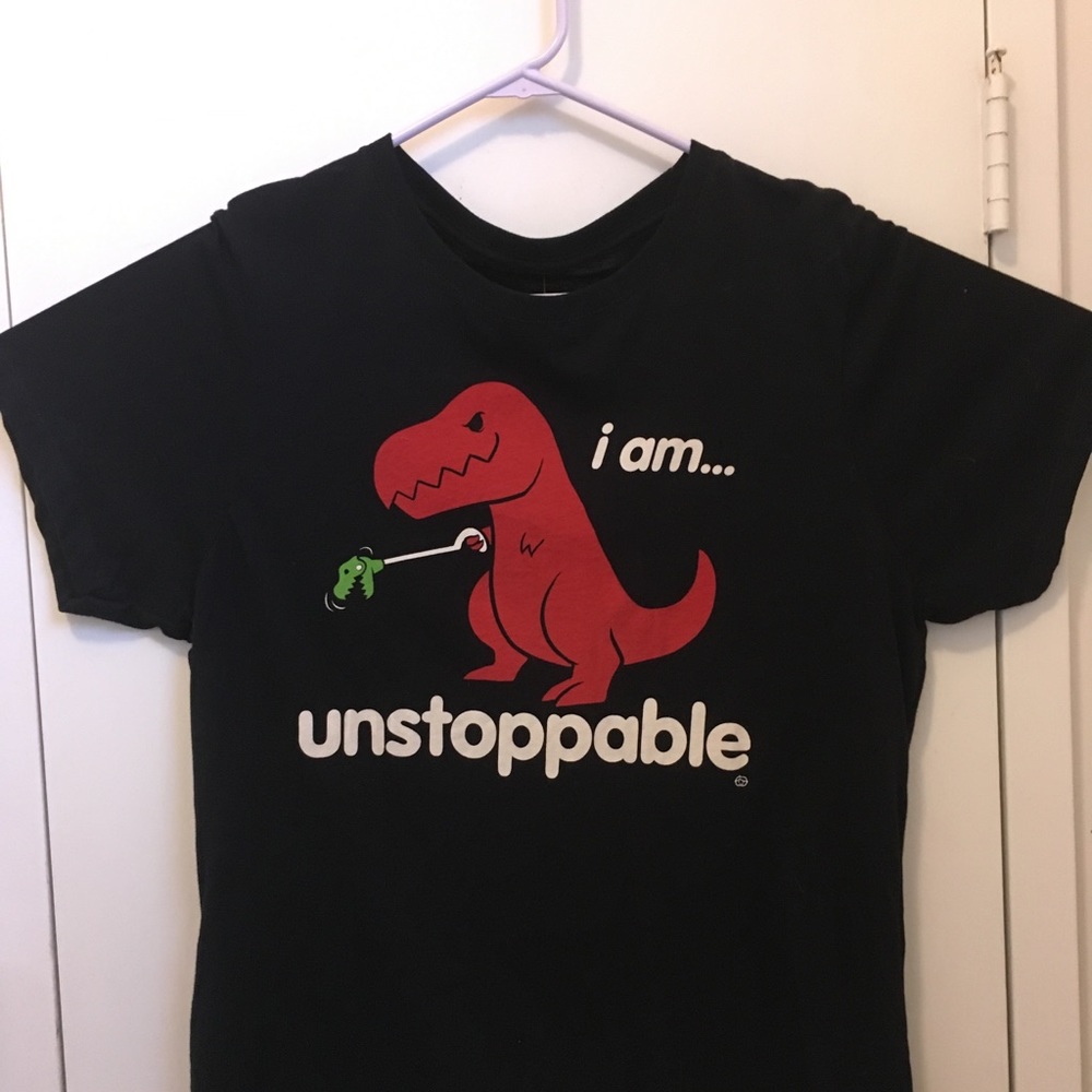 “I am unstoppable!” Hot Topic dino tshirt size XXL